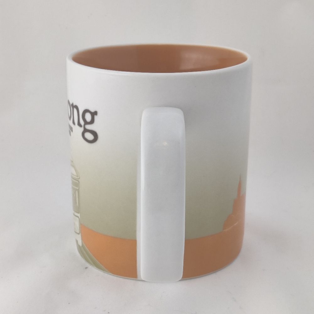 Starbucks Mug Hong Kong Vintage 2010 16 oz Orange Collector Series - Picture 3 of 11